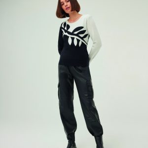 Pull Maola AW429 Leo et Ugo</br> <h3>black Off White</h3>