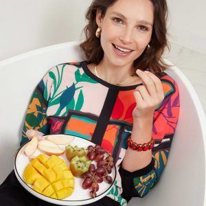 Tshirt Blousant A motif- Christine Laure</br><h3>Noir </h3>