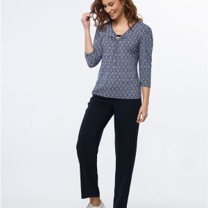 Top Manches 3/4 Imprimé Marine Christine Laure</br><h3>Marine</h3>