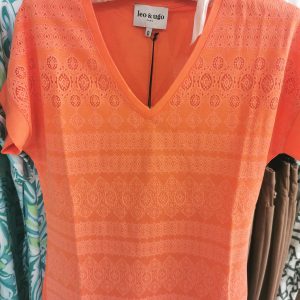 Tshirt Tissus Devoré TEw378 Leo et Ugo</br> <h3>Orange</h3>