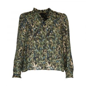 Chemisier Betty Julie Guerlande</br><h3>Imprimé Vert Bouteille </h3>