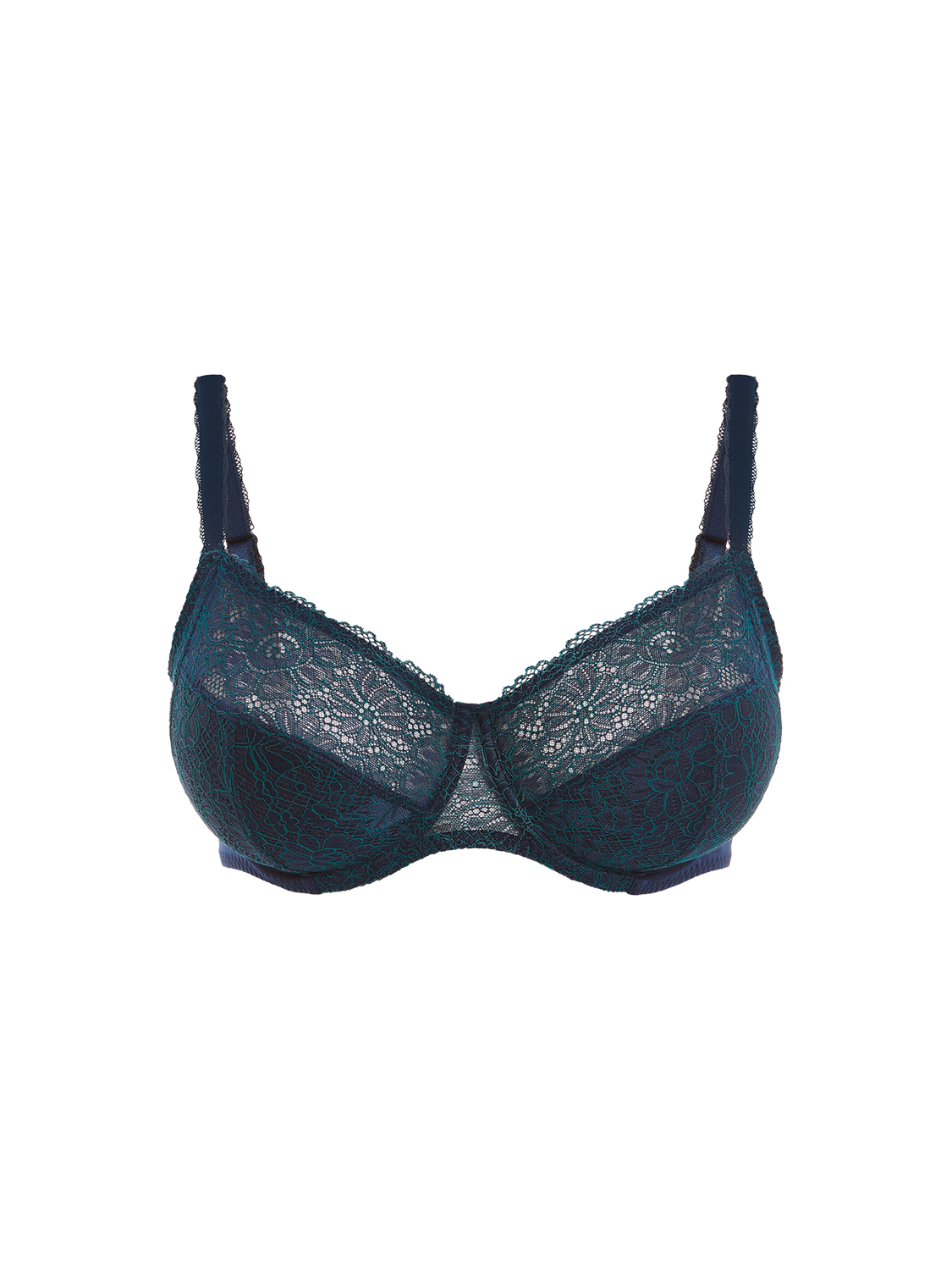 Lingerie Simone Perele</br><h3>Modèle Poeme-Soutien Gorge Emboitant- Saphir</h3> – Image 2