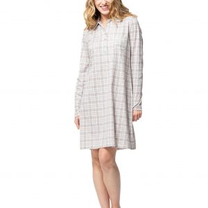 Chemise de Nuit Coton 252110  Senoretta</br><h3>Imprimé Ecossais</h3>