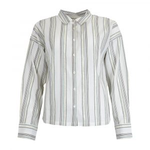 Chemisier Coton Rayé Banina  Julie Guerlande</br><h3>Ecru </h3>