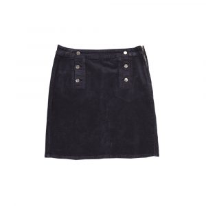 Jupe Velours Courte Dasile  Julie Guerlande</br><h3>Noir ou Cobalt </h3>