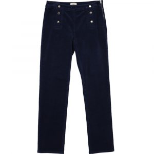 Pantalon Velours Dasile Details Pont Julie Guerlande</br><h3> Noir</h3>