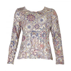 Tshirt Tissus Dévoré Nora Julie Guerlande</br><h3> Imprimé Gris ou Imprimé Rouge </h3>