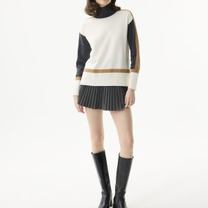 Pull Maille tricolore AW199 Leo et Ugo</br> <h3>Ecru Beige</h3>