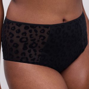 Lingerie Chantelle Pulp </br><h3>Modèle Girls -Culotte Haute- Noir</h3>