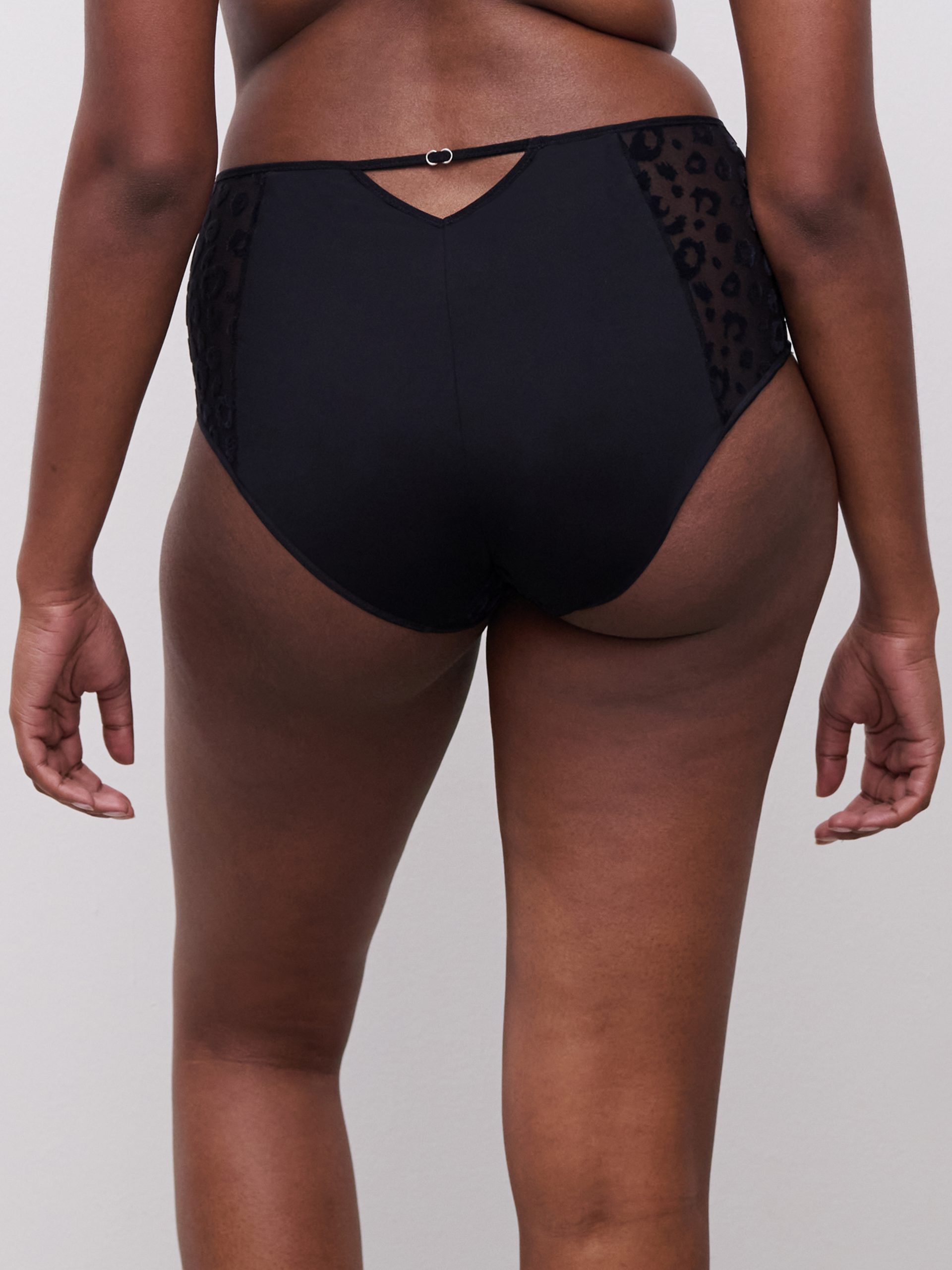 Lingerie Chantelle Pulp </br><h3>Modèle Girls -Culotte Haute- Noir</h3> – Image 2