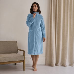 Robe de Chambre Zippée Must- Canat </br><h3>Glacier</h3>
