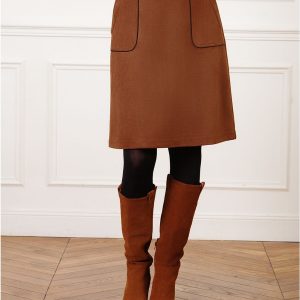 Jupe Suedine Camel Christine Laure</br><h3>Camel</h3>