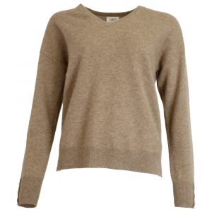 Pull Cachemire Col V Madeleine Julie Guerlande</br><h3> Marron Chiné</h3>