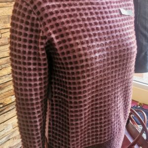 Pull Jacquard Col Rond W225029- WNT Collection </br><h3>Violet</h3>