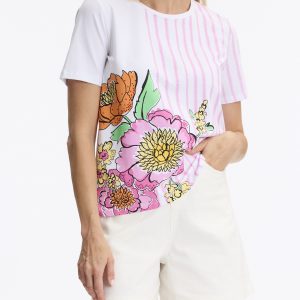 Tshirt Flower TED044 Leo et Ugo</br> <h3>blanc</h3>