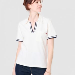 Polo Coton Christine Laure</br><h3>Ecru</h3>